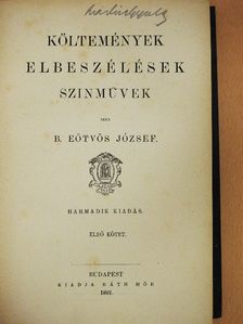 B. Eötvös József - Költemények, elbeszélések, szinművek I-II. [antikvár]