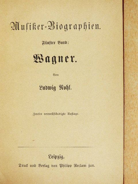 Ludwig Nohl - Musiker-Biographien V. (gótbetűs) [antikvár]