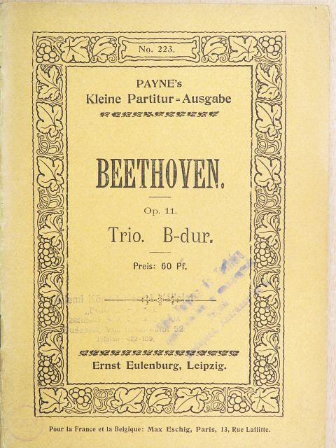 Beethoven - Trio No. 4 [antikvár]