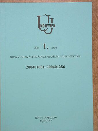 Új könyvek 2004/1. [antikvár]