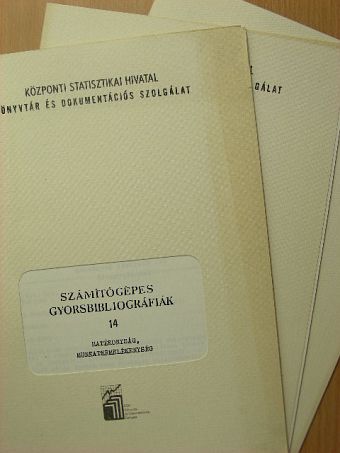 Számítógépes gyorsbibliográfiák 14/1-4. [antikvár]