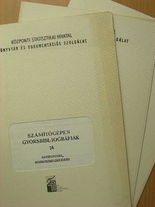 Számítógépes gyorsbibliográfiák 14/1-4. [antikvár]