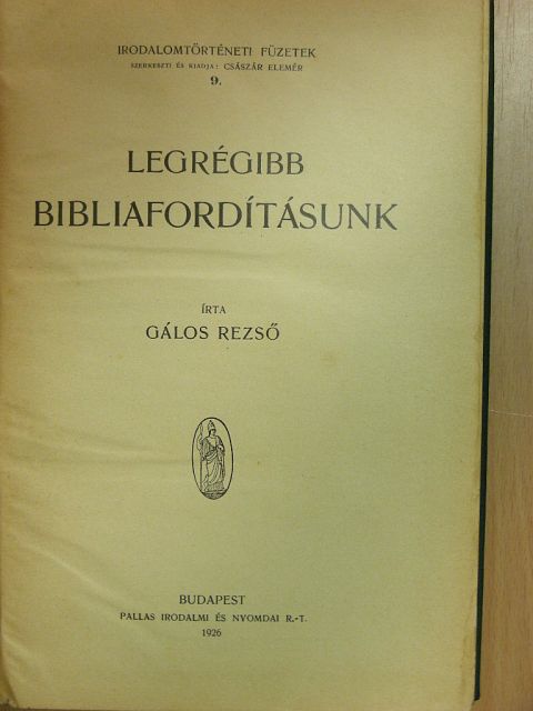 Gálos Rezső - Irodalomtörténeti füzetek 9-15. [antikvár]