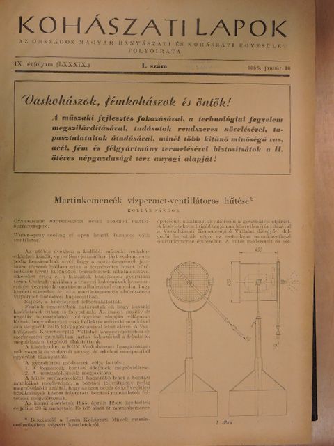 Dr. Dobos Ferenc - Kohászati Lapok 1956. január-december/Kohászati Lapok - Öntöde 1956. január-december [antikvár]