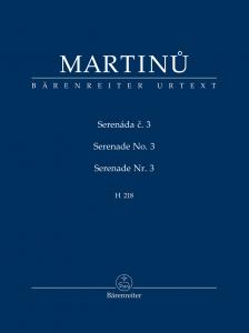 MARTINU - SERENADE NO.3,  H 218 TASCHENPARTITUR