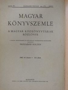 Berkovits Ilona - Magyar Könyvszemle 1942. júl.-szept. [antikvár]
