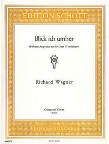 WAGNER,R. - BLICK ICH UMHER,WOLFRAMS ANSPRACHE AUS DER "TANNHAEUSER" FÜR BARITON,ANTIKV