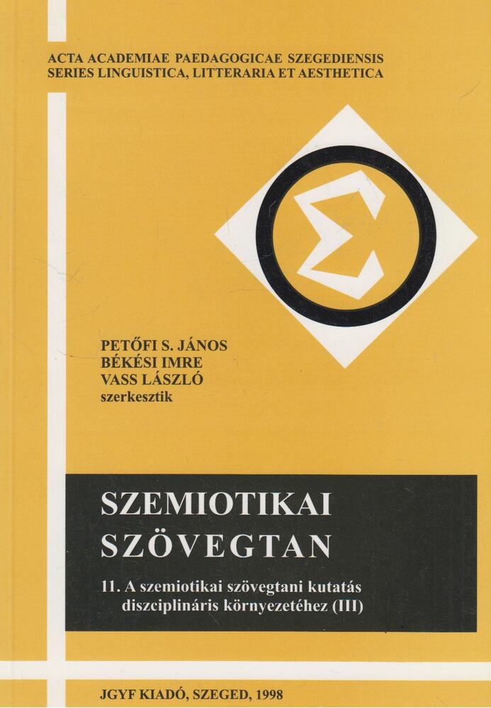 Szemiotikai szövegtan 11. [antikvár]