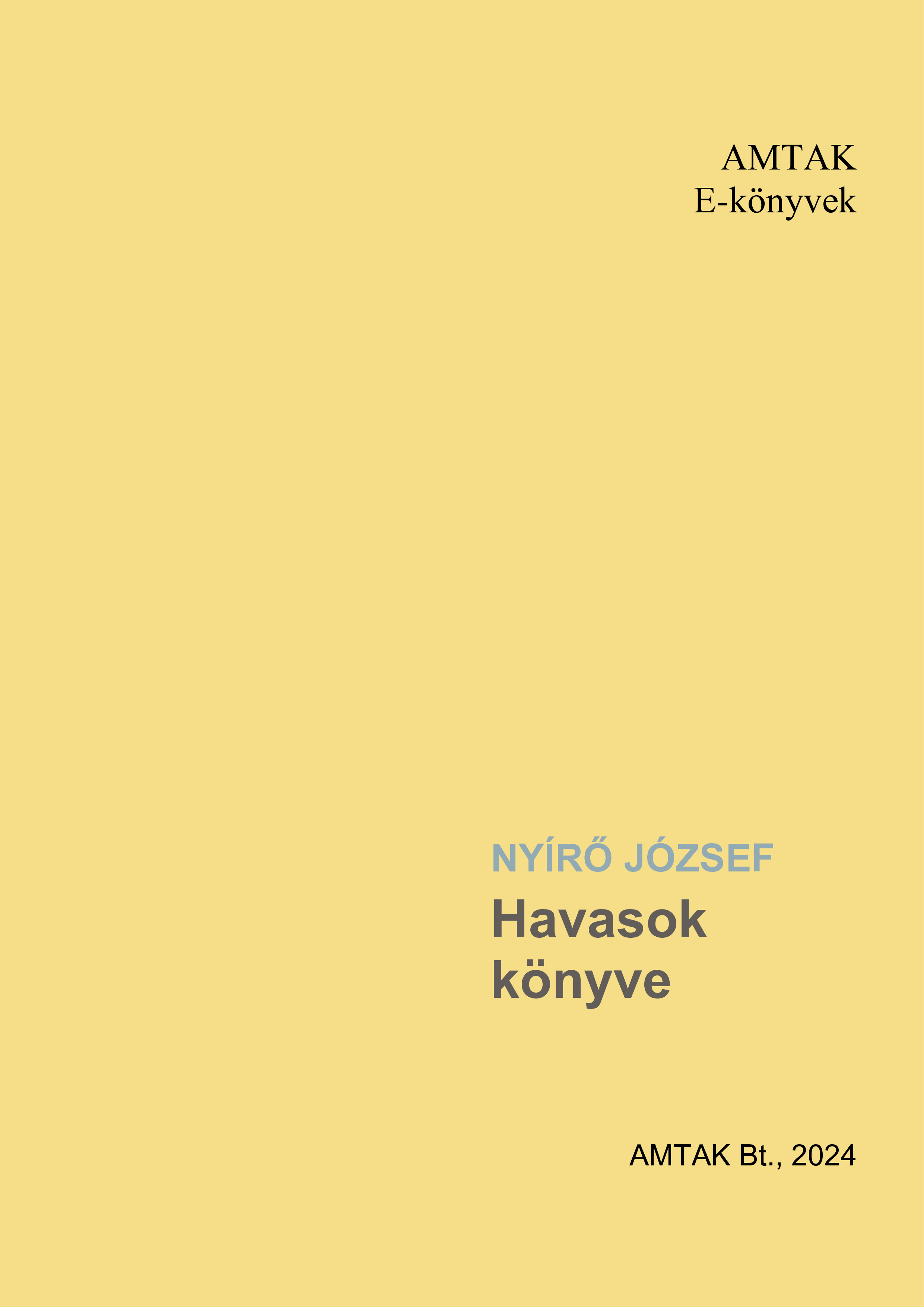 NYÍRŐ JÓZSEF - Havasok könyve [eKönyv: epub, mobi]