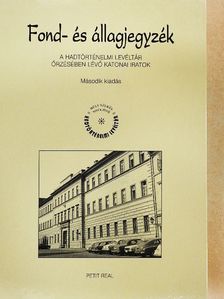 Dr. Bonhardt Attila - Fond- és állagjegyzék [antikvár]