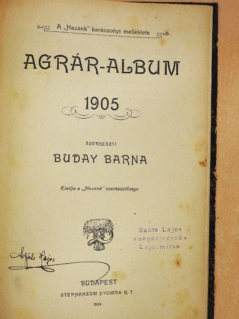 Dános Árpád - Agrár-album 1905 [antikvár]