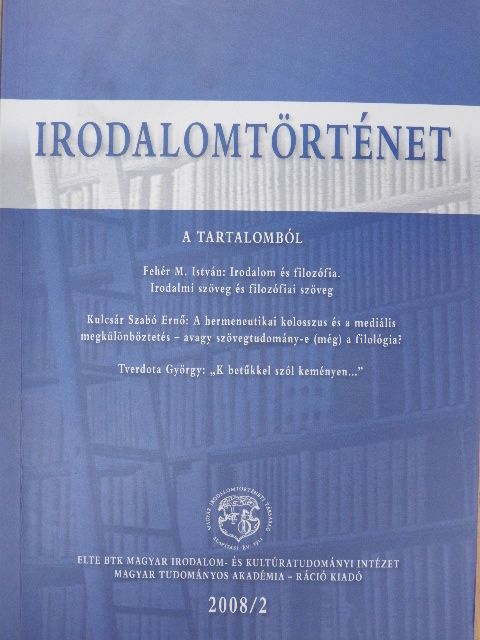 Bányai János - Irodalomtörténet 2008/2. [antikvár]