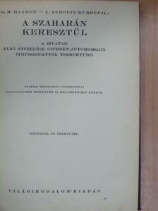 G. M. Haardt - A Szaharán keresztül [antikvár]