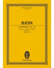 HAYDN,J - SYMPHONY NO.87 A-DUR TASCHENPARTITUR,ANTIKVÁR