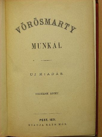 Vörösmarty Mihály - Vörösmarty munkái IV. [antikvár]
