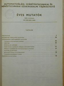 Automatizálási, számítástechnikai és méréstechnikai szakirodalmi tájékoztató I. [antikvár]