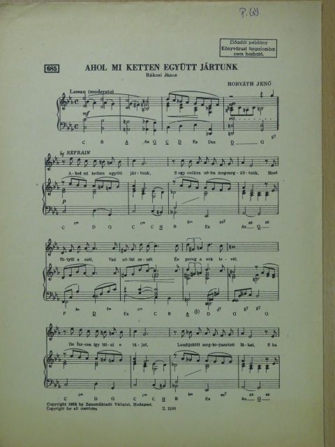 Horváth Jenő - Ahol mi ketten együtt jártunk [antikvár]