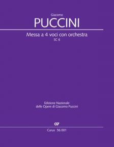 Puccini - MESSA A 4 VOCI CON ORCHESTRA SC 6. BEARB. FÜR KAMMERORCHESTER VON J. LINCKELMANN. PARTITUR