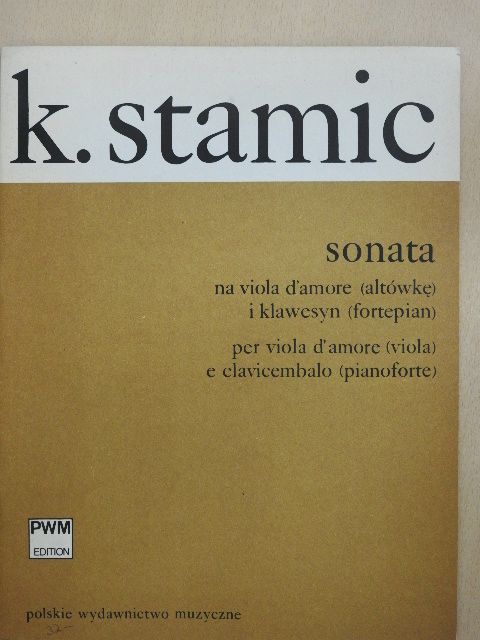 K. Stamic - Sonata [antikvár]