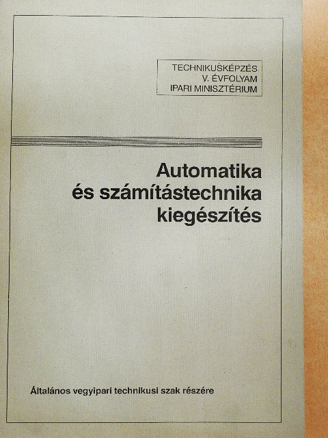 Automatika és számítástechnika kiegészítés [antikvár]
