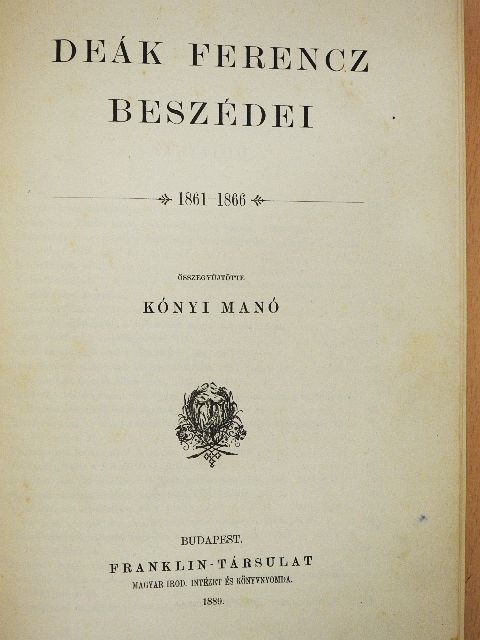 Deák Ferencz - Deák Ferencz beszédei III. [antikvár]