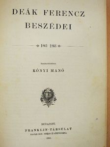 Deák Ferencz - Deák Ferencz beszédei III. [antikvár]
