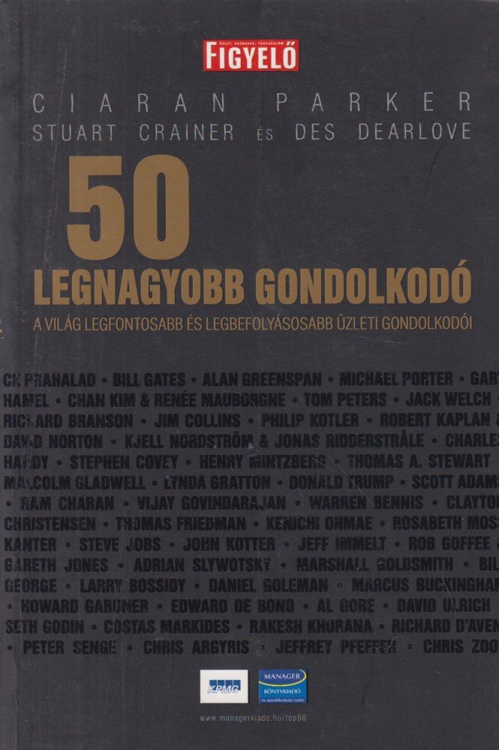 Ciaran Parker - 50 legnagyobb gondolkodó [antikvár]
