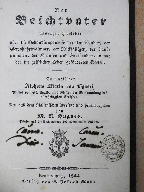 Alphons Maria von Liguori - Der Beichtvater (gótbetűs) [antikvár]