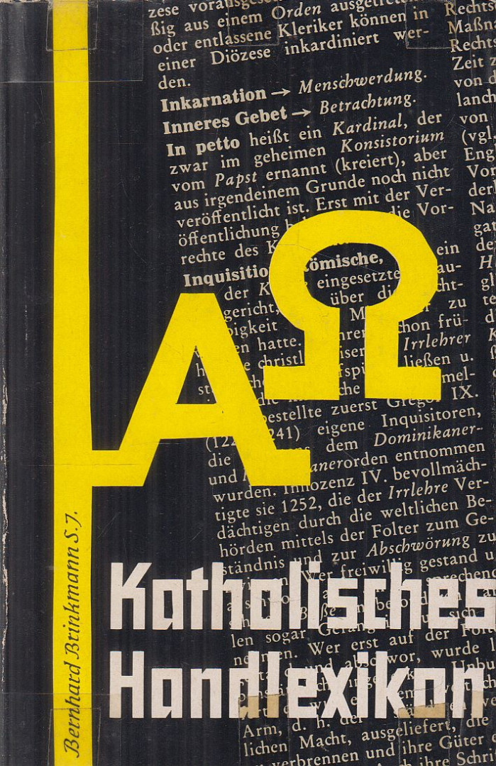 Brinkmann, Bernhard - Katholisches Handlexikon [antikvár]