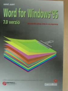 Gerő Judit - Word for Windows '95 [antikvár]