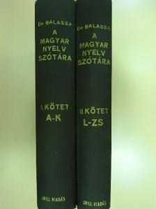 Balassa József - A magyar nyelv szótára I-II. [antikvár]