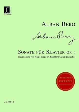 BERG, ALBAN - SONATE FÜR KLAVIER OP.1 NEUAUSGABE VON K.LIPPE (A.BERG GESAMTAUSGABE)
