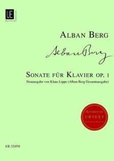 BERG, ALBAN - SONATE FÜR KLAVIER OP.1 NEUAUSGABE VON K.LIPPE (A.BERG GESAMTAUSGABE)