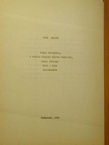 Tóth Róbert - Folia Historica - A Magyar Nemzeti Múzeum Évkönyve 1-15. 1972-1991. [antikvár]