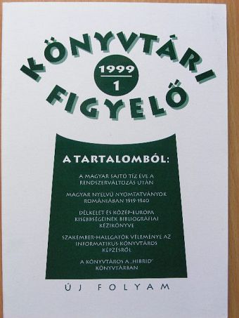 Bakonyi Géza - Könyvtári Figyelő 1999/1. [antikvár]