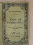 Dr. Eduard Schmitt - Mauern und Maueröffnungen, Fundamente [antikvár]