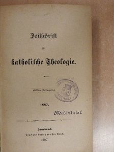 Anschütz Karl - Zeitschrift für katholische Theologie 1887. (gótbetűs) [antikvár]