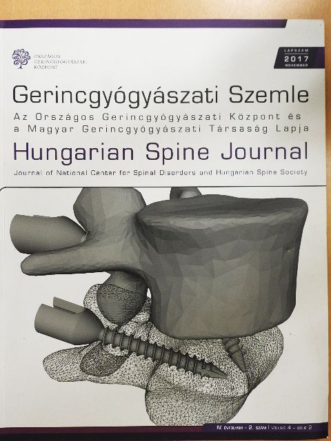 Dr. Jakab Gábor - Gerincgyógyászati Szemle 2017. november [antikvár]