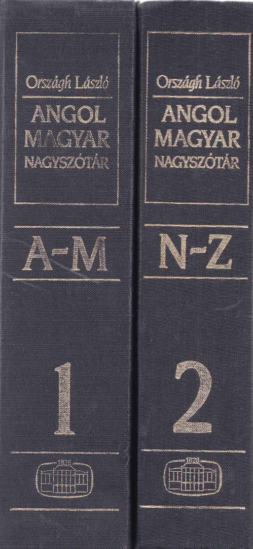 ORSZÁGH LÁSZLÓ - Angol-magyar nagyszótár I-II. [antikvár]