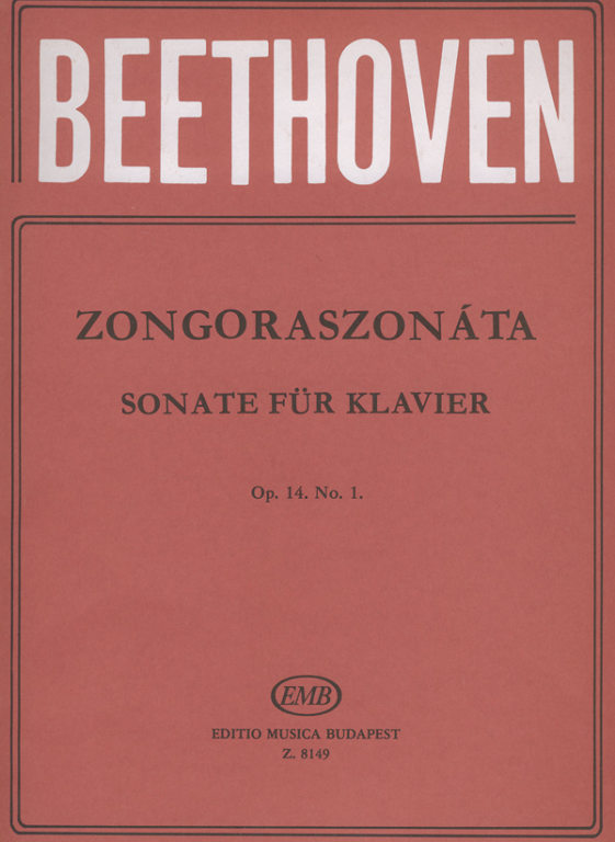 BEETHOVEN - ZONGORASZONÁTA OP.14 NO.1 UJJRENDDEL ELLÁTTA:WEINER LEO