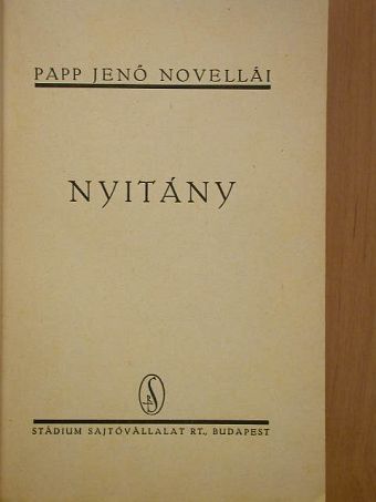 Papp Jenő - Nyitány [antikvár]