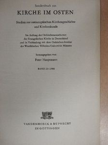 Sonderdruck aus Kirche im Osten Studien zur osteuropäischen Kirchengeschichte und Kirchenkunde [antikvár]