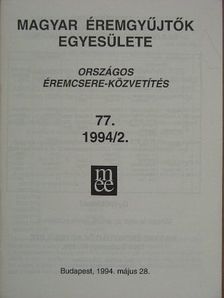 Király Csaba - Országos éremcsere-közvetítés 1994/2. [antikvár]