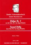 SOSZTAKOVICS / SCHOSTAKOWITSCH - WALZER NR.2 FÜR KLAVIER AUS DER SUITE NR.2 FÜR JAZZ-ORCHESTER (R.KULA)