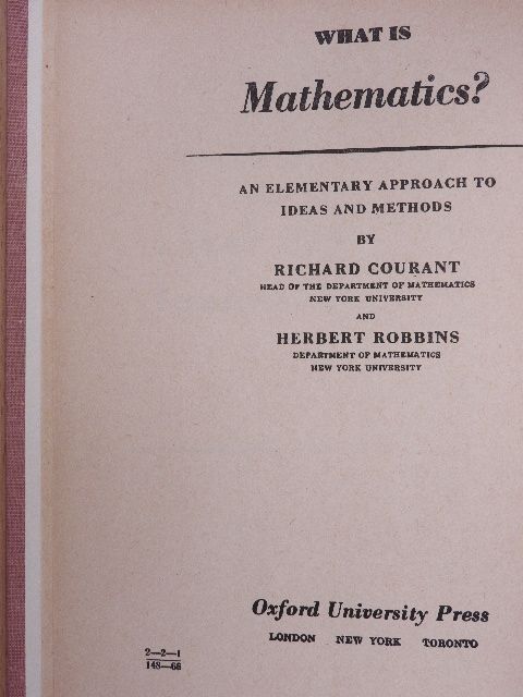 Herbert Robbins - What is Mathematics? (orosz nyelvű) [antikvár]