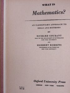 Herbert Robbins - What is Mathematics? (orosz nyelvű) [antikvár]