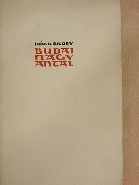 Kós Károly - Budai Nagy Antal [antikvár]