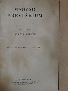 Magyar breviárium [antikvár]
