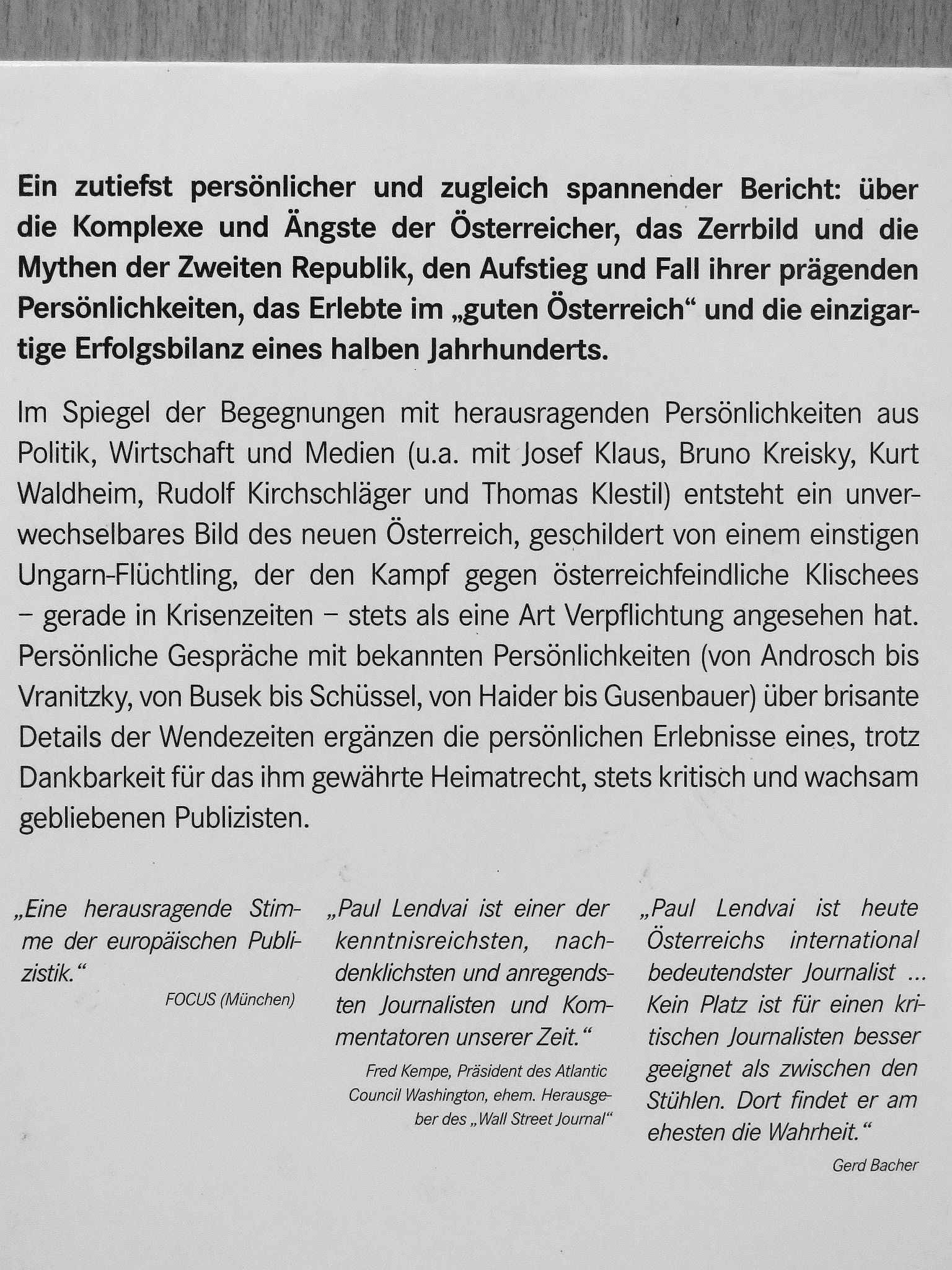 Paul Lendvai - Mein Österreich [antikvár]