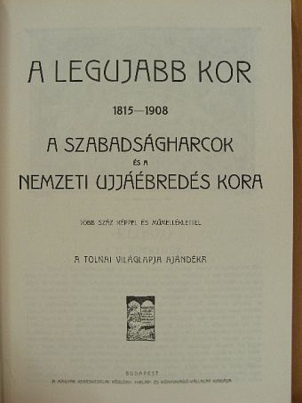 Tolnai Világtörténelme - A legujabb kor története II. [antikvár]